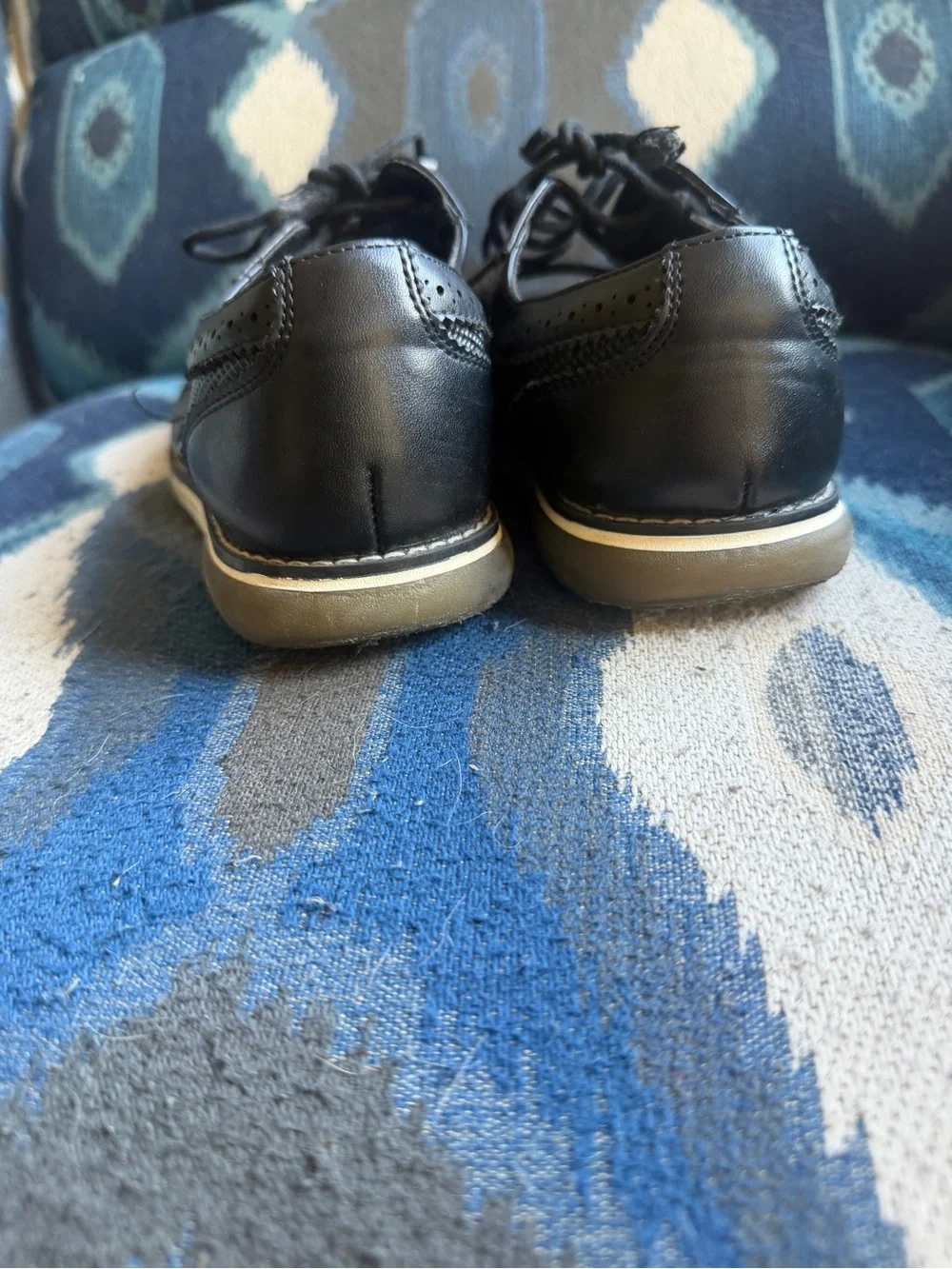 Kids Black Lace-Up Dress Shoes for Boys
